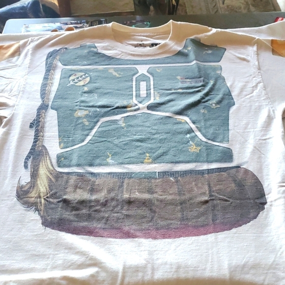 Disney Parks Star Wars Boba Fett Armor SS Sz. XL Shirt Men's - Picture 1 of 6